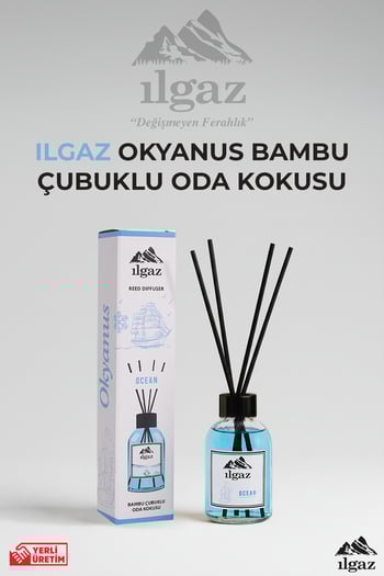 Ilgaz Okyanus Esintisi Bambu Çubuklu Oda Kokusu 110 ml | Red Diffuser Ocean Ortam Kokusu