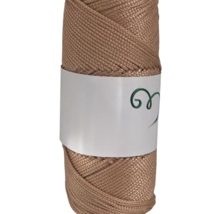 P Parla Makrome İpi 3mm Polyester Açık Karamel