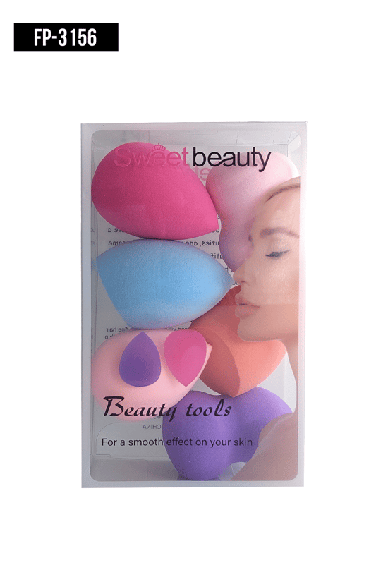 İthal Aksesuar Renkli 6'Lı Makyaj Süngeri