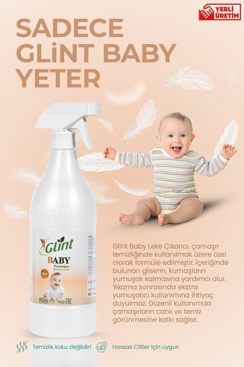 Glint Baby 1 Litre Çamaşır Leke Çıkarıcı Bebek Genel Temizleyici