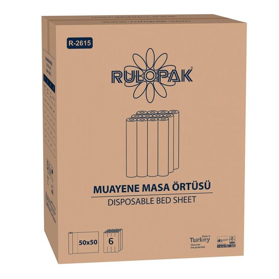 Rulopak Muayene Masa Örtüsü 50M