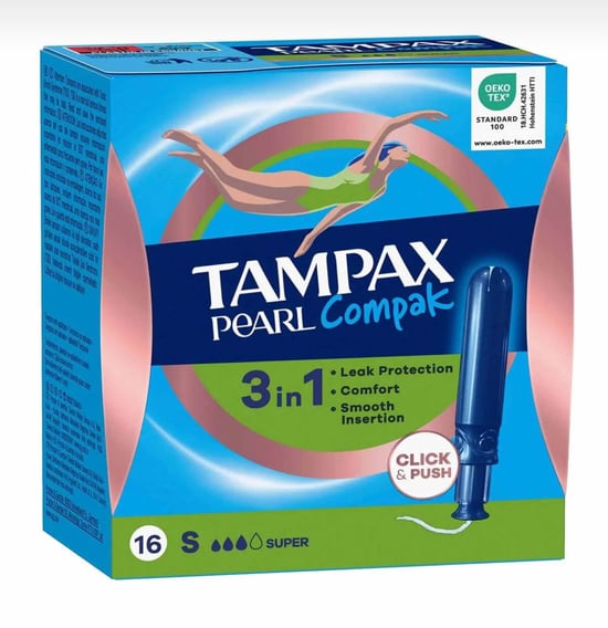 Tampax Tampon Pearl Comfort Süper 16'lı