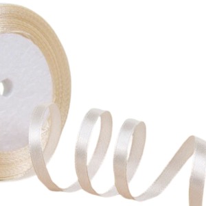 P Parla Saten Kurdele 2 cm 10 Metre Bej