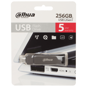 Dahua 256GB TypeC OTG Metal USB3.2 Flash Bellek P629 Type C DHI-USB-P629-32-256GB