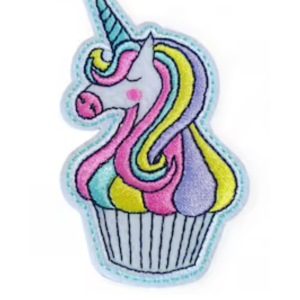 P Parla Aplike Ütü İle Yapışan Unicorn At Pembe Karışık Arma 5x3 cm