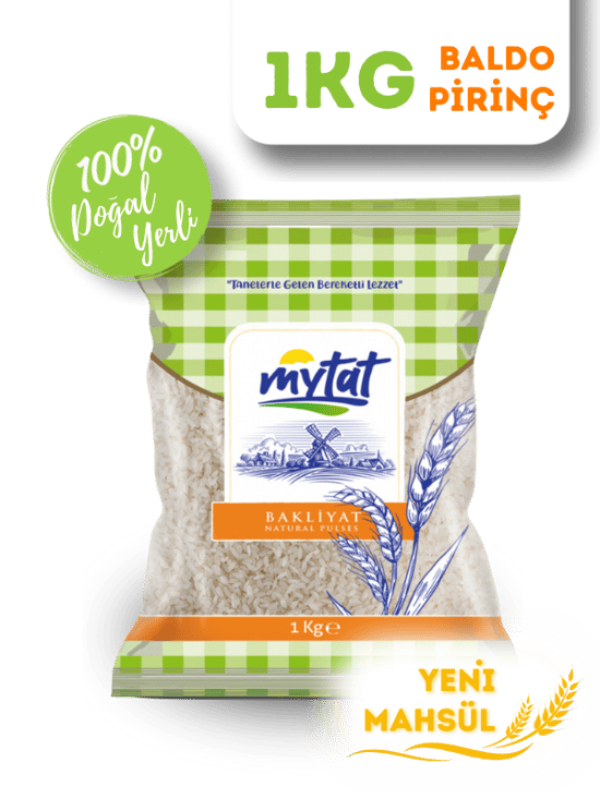 Mytat Doğal Yerli Üretim Baldo Pirinç 1 kg