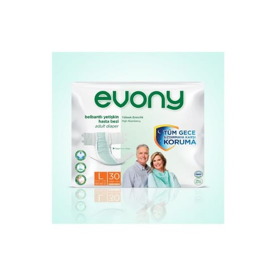 Evony Bel Bantlı Yetişkin Bezi Large 30 lu