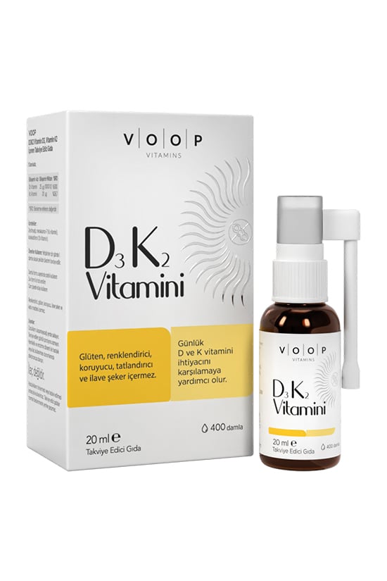 Vitamin D3K2 Sprey-Damla 20 ml