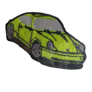P Parla Aplike Ütü İle Yapışan Araba Yeşil Arma 3x4 cm