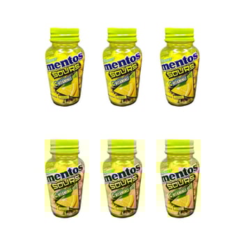 Mentos Sours Limon Aromalı C Vitaminli Tablet Şekerleme 49 g x 6 