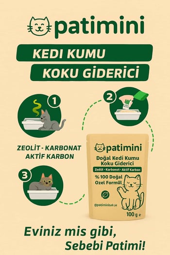 Patimini Doğal Kedi Kumu Koku Giderici 100 Gr