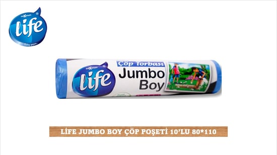 Life Jumbo Boy Çöp Torbası 10'lu