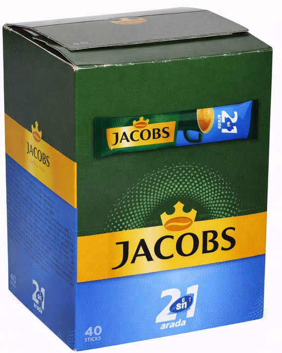 Jacobs 40'lı Paket 2si 1 Arada Çözünebilir Kahve