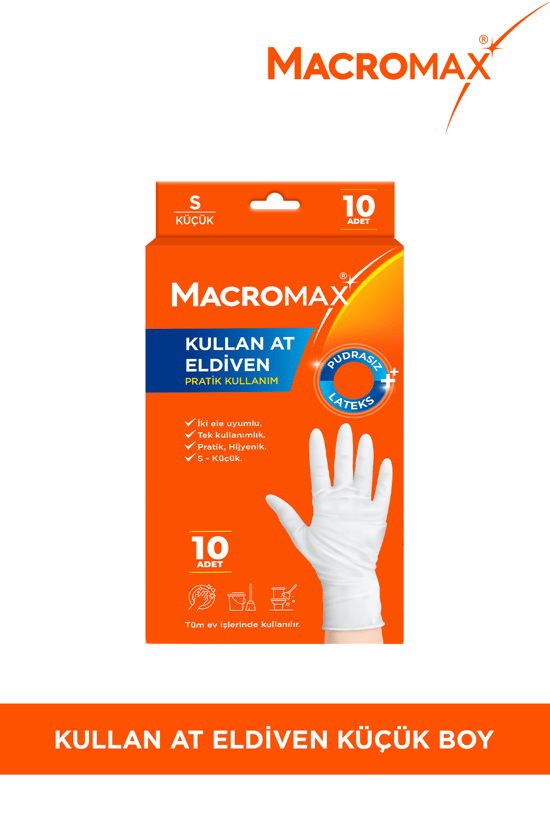 Macromax Kullan At Lateks Eldiven S Küçük
