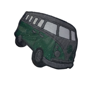 P Parla Aplike Ütü İle Yapışan Otobüs Yeşil Arma 14x2,5 cm