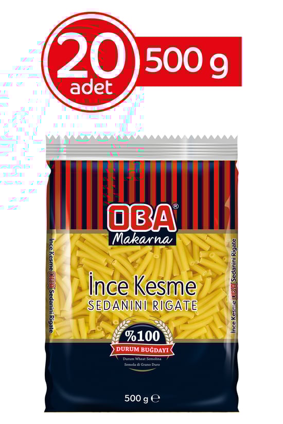 Oba Makarna İnce Kesme 500 Gr * 20 Adet