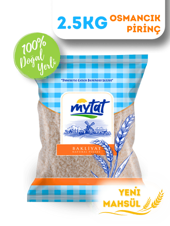 Mytat Doğal Yerli Üretim Osmancık Pirinç 2.5 kg