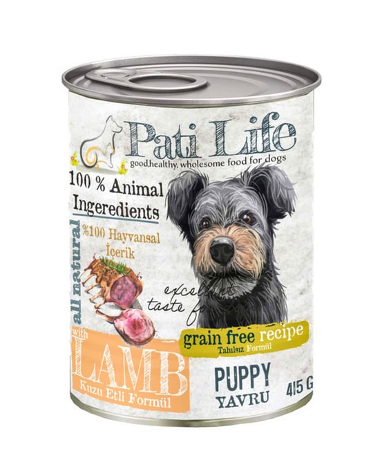 Pati Life Yavru Köpek Maması Konserve 415 g Kuzu Etli