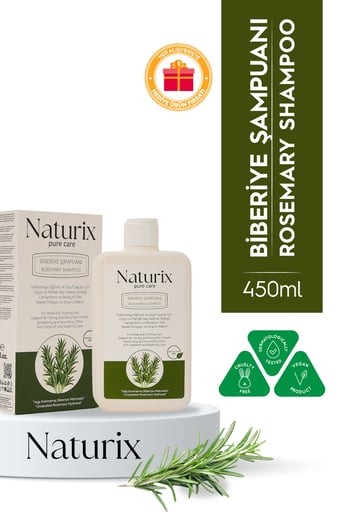 Naturix Biberiye Şampuanı Tuzsuz 450 ml