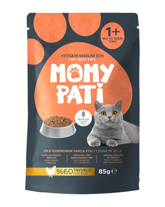 Momy Pati Tavuklu Yaş Kedi Maması 85 gr