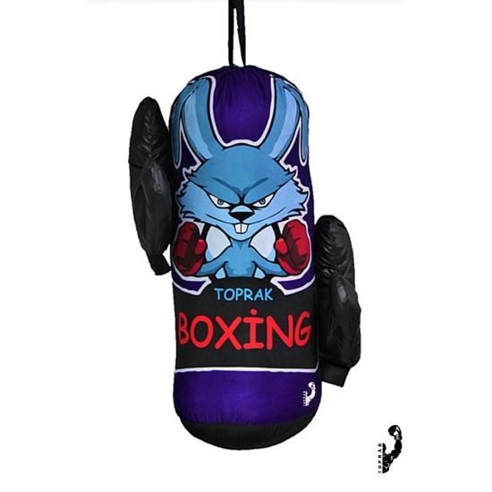 Diji Baby Çocuk Boks Kum Torbası Eldiven Dahil 2-6 Yaş Lacivert