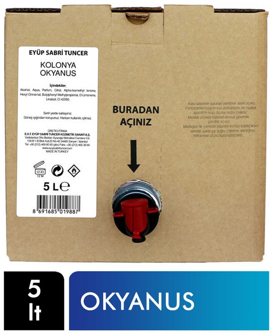 Eyüp Sabri Tuncer 5 Litre Okyanus Kolonyası