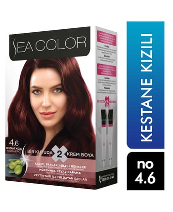 , kozmetik, toptan kozmetik, Sea Color, Sea Color Kit, Sea Color Set, Saç Boyası, Sea Color saç boyası satın al, Sea Color saç boyası fiyatı, toptan saç boyası fiyatları, saç nasıl boyanır, saç boyası zararlı mı,  kızıl saç boyası, kestane saç boyası, kestane kızıl saç boyası, Sea Color  4 6