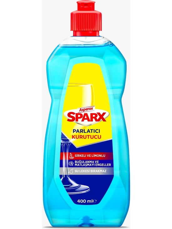 Asperox Sparx Bulaşık Makinesi Partlatıcı & Kurutucu Sirkeli ve Limonlu 400 ml