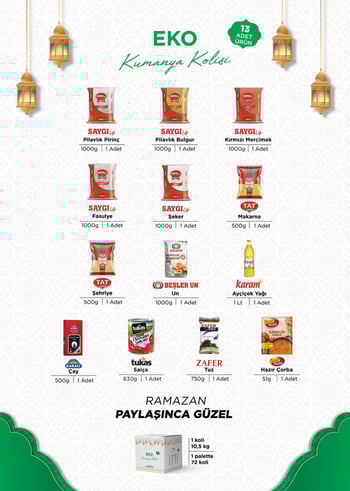 Ramazan Eko Kumanya Paketi - Eko Ramazan Kolisi