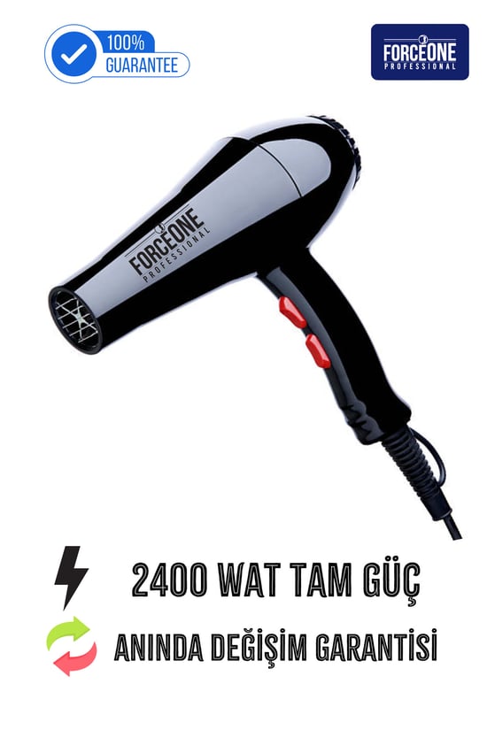 Forcone Pro 5500 Turbo Profesyonel Fön Makinesi 2400 Watt