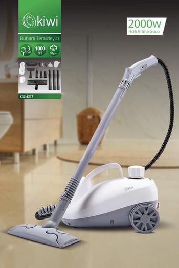 Kiwi Ksc-4217 Çok Fonksiyonlu Buharlı Temizleyici - 12 Parça Aksesuarlı Buharlı Temizlik Makinesi