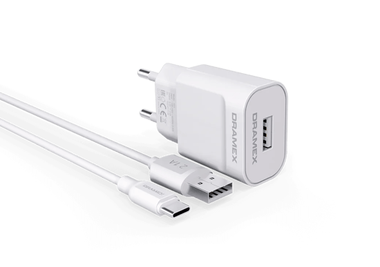 Dramex D21T Type-C Şarj Adaptörü & Şarj Data Kablosu
