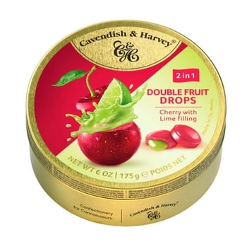Cavendish & Harvey Double Fruıt Drops (Vişne & Misket Limonu Dolgulu) 175gr
