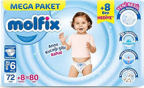 Molfix 6 Numara Extra Large 80'li Bebek Bezi