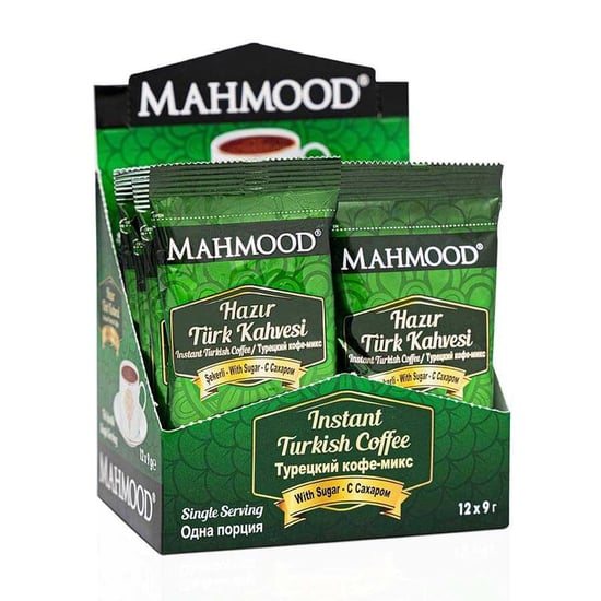 Mahmood Coffee Hazır Türk Kahvesi Şekerli 9 gr 12'li Paket