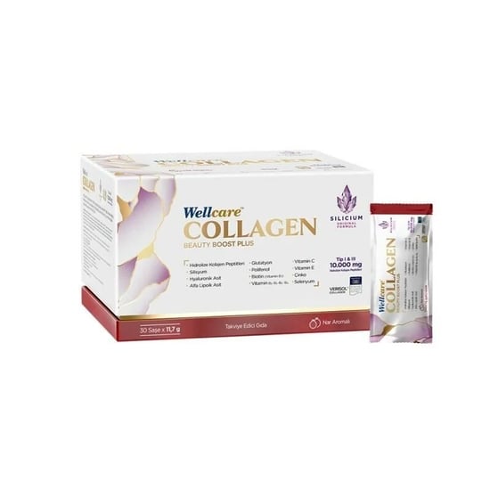 Wellcare Collagen Beauty Plus 10000 mg Nar Aromalı 30 Saşe