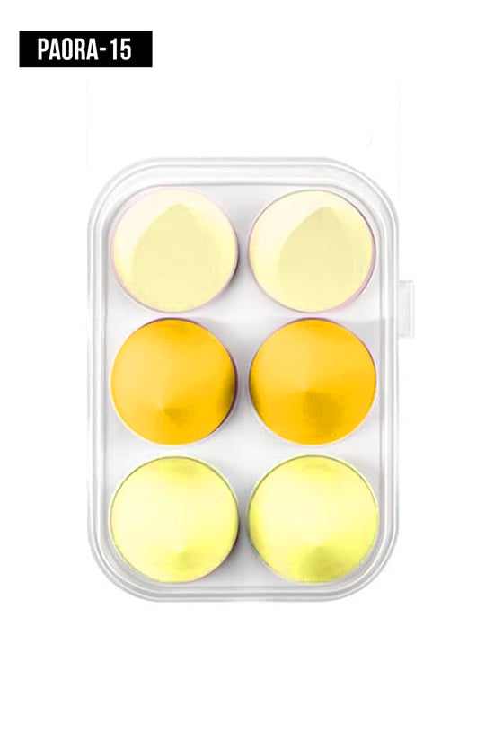 İthal Aksesuar Renkli 6'Lı Makyaj Süngeri PAORA-15