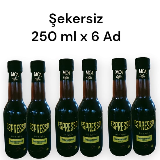 Mca Espresso Soğuk Kahve (Şekersiz) 250 ml x 6 adet
