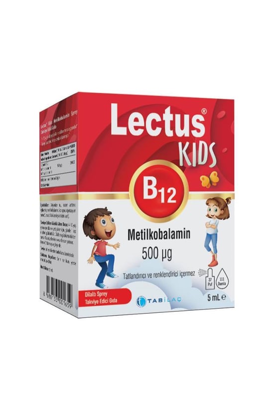 Lectus B12 Metilkobalamin Kids Dilaltı Sprey 5 ml