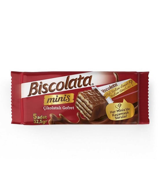 Şölen Biskolata Minis Çikolatalı Gofret 32,5 gr