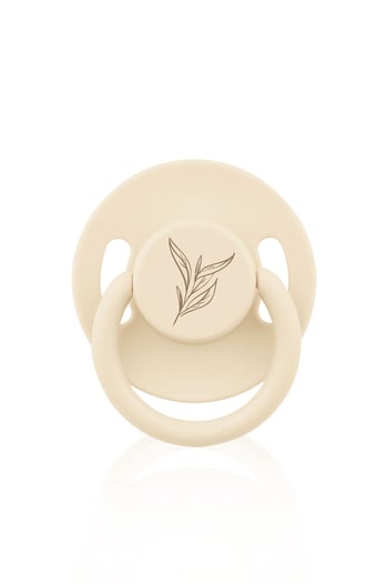 Wee Baby Pure Yuvarlak Uçlu Kauçuk Emzik No:3 18+ ay Krem