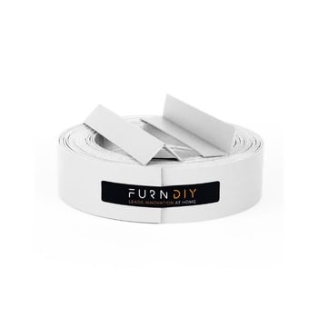 Furndiy Kendinden Yapışkanlı Kenar ve Köşe Koruyucu Şerit Bant Beyaz 40 mm x 7,5 mt
