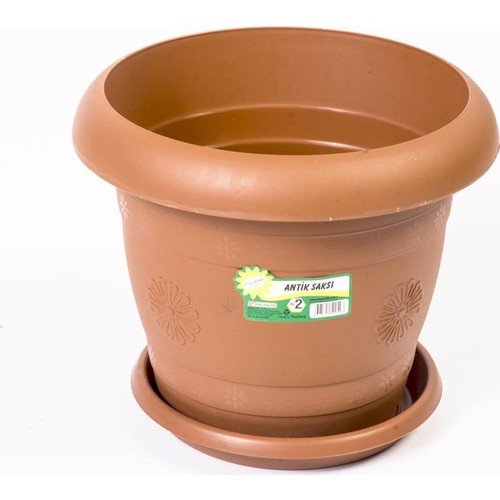 Hak  Antik Saksı No 2 -Tabak Dahil-2,25 Litre