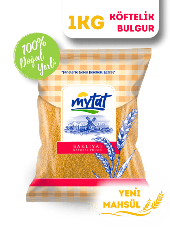 Mytat Doğal Yerli Üretim Köftelik Bulgur 1 kg