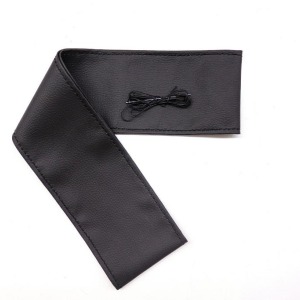 P Parla Tüm Araçlara Uyumlu Deri Direksiyon Kılıfı, Dikmeli Siyah Dikişli