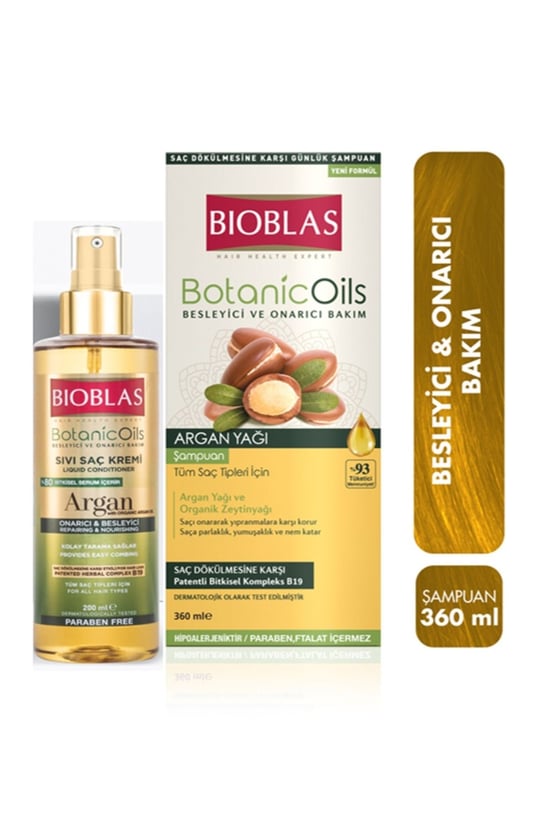 Bioblas Şamp.360ml Argan 360ml+sivi Sac Kr.