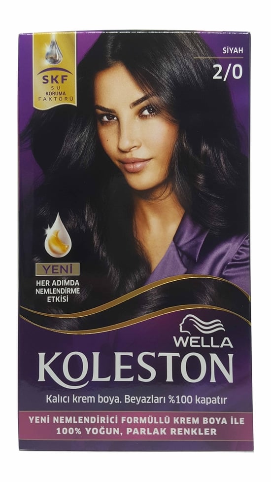 Koleston Kit Saç Boyası 2 0 Siyah