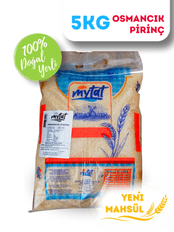Mytat Doğal Yerli Üretim Osmancık Pirinç 5 kg (ÇUVAL)