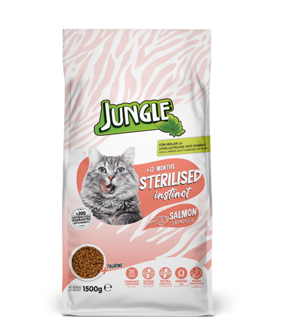 Jungle 1,5 Kg Kuru Kedi Maması Yetişkin Sterilesed Somonlu Jngp-012
