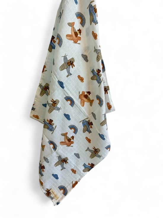 Mamaluv Müslin Örtü Desenli 